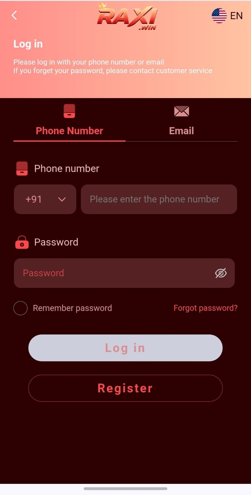 Raxi Win Login – Log in with Phone Number or Email | Raxi Win Account Access